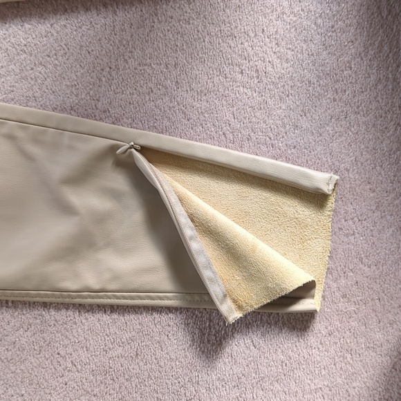 ZARA Hi-rise Faux Leather Leggings Sand - Picture 6 of 10